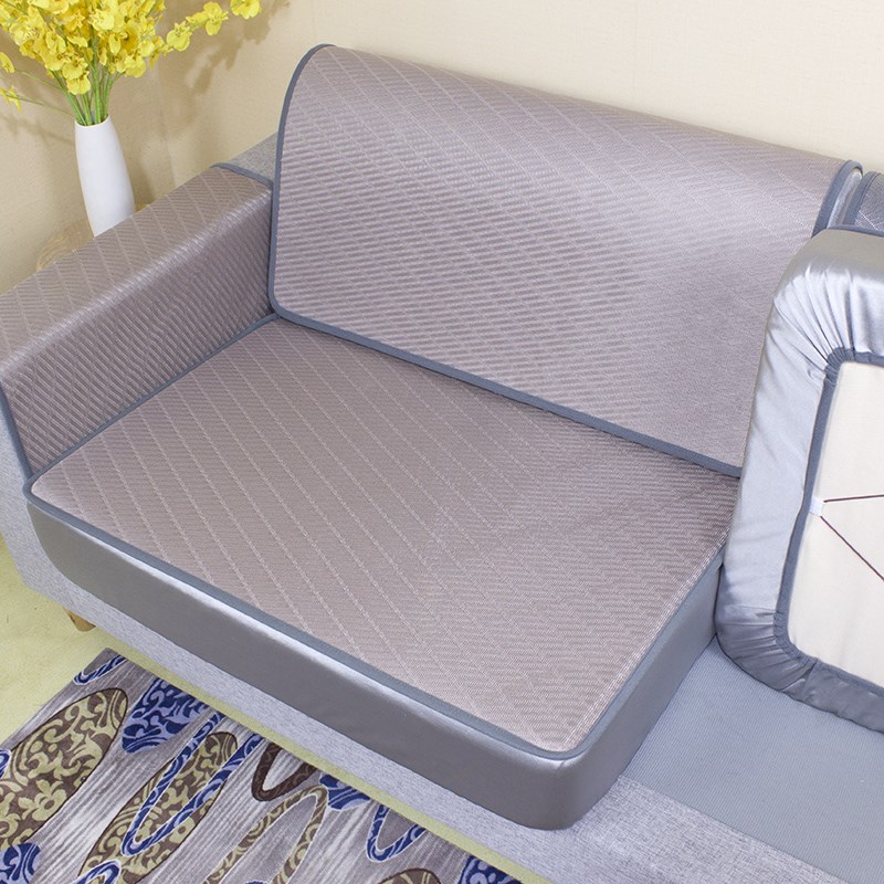 夏季沙发垫罩笠夏天夏款凉席可机洗冰丝贵妃位加厚防滑简约