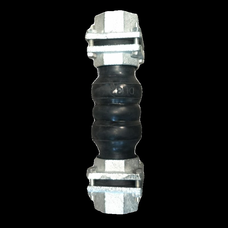 不锈钢丝扣橡胶接头DN15 20  32   5油任玛钢螺纹减震软接