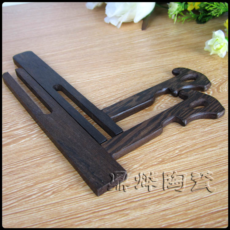 实木鸡翅木陶瓷盘子托架子碟盘架子装饰坐盘支架工艺品摆件展示架