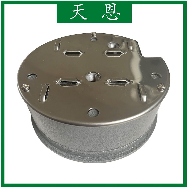 差压表安装板 压差计安装盘 压差表明装底板 圆形管道安装支架