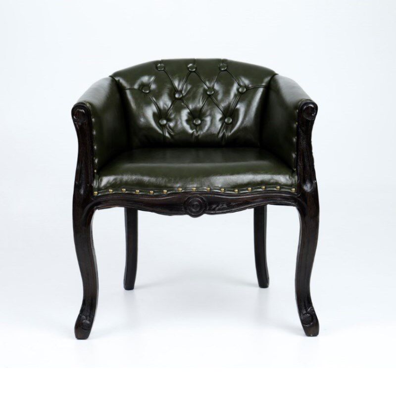 欧美乡村复古做旧实木休闲沙发椅 咖啡厅洽谈布艺阳台单人小围椅