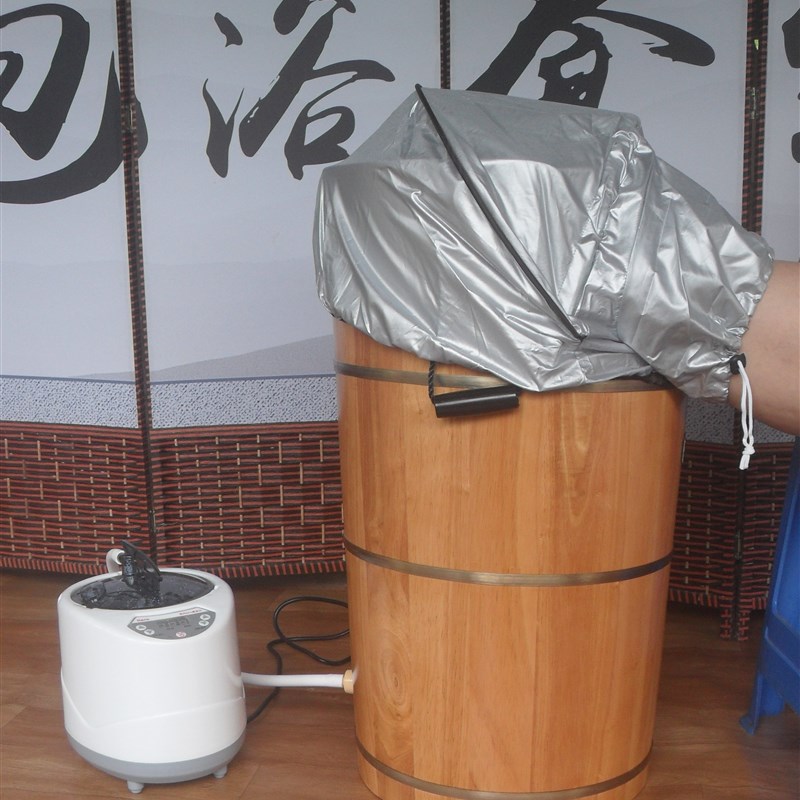 橡木洗脚熏蒸坐蒸恒温加热足浴盆足疗泡脚木桶家用蒸汽木盆泡脚桶