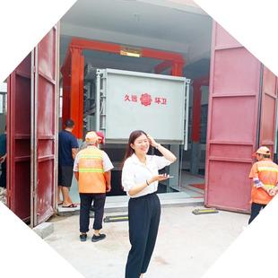 垂直式 垃圾压缩站垃圾中转站压缩设备垃圾压缩箱生活垃圾压缩站