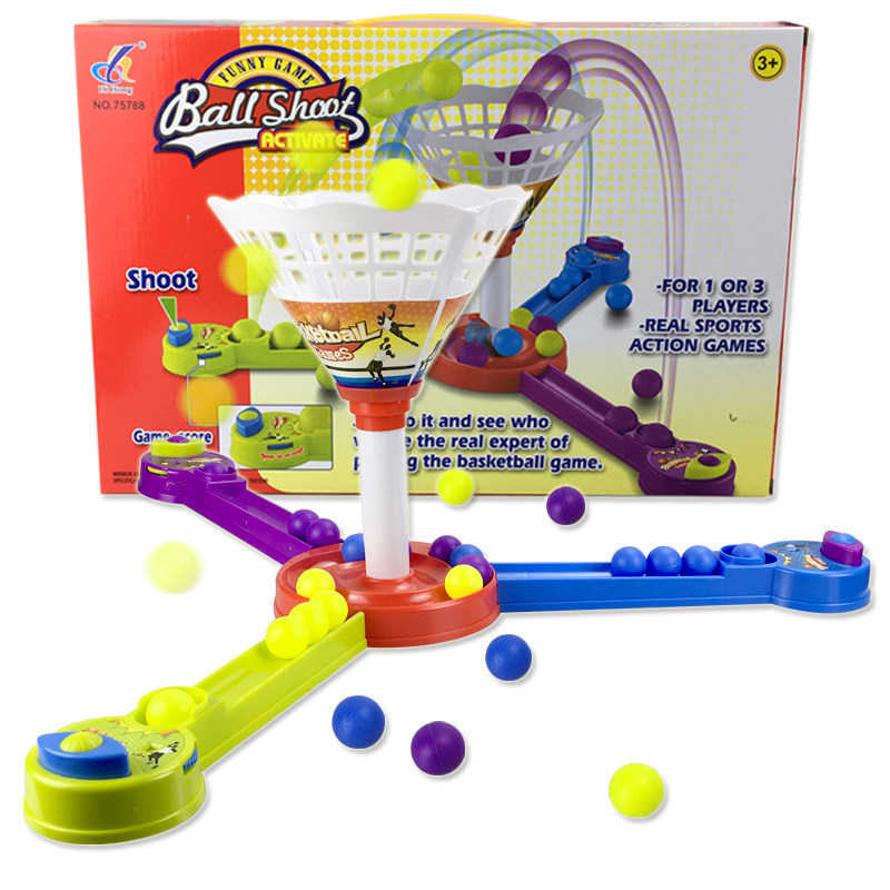 儿童益智玩具手指弹射桌面篮球玩具多人投篮桌游 亲子互动游戏