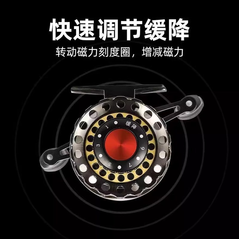 渔轮筏钓轮全金属筏轮鱼线轮筏竿轮桥钓伐钓轮伐杆杆前打冰钓轮