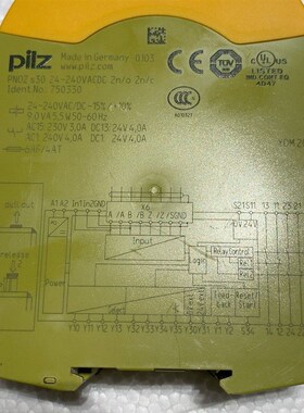 PILZ皮尔兹安全继电器PONZ S30 750330成色实