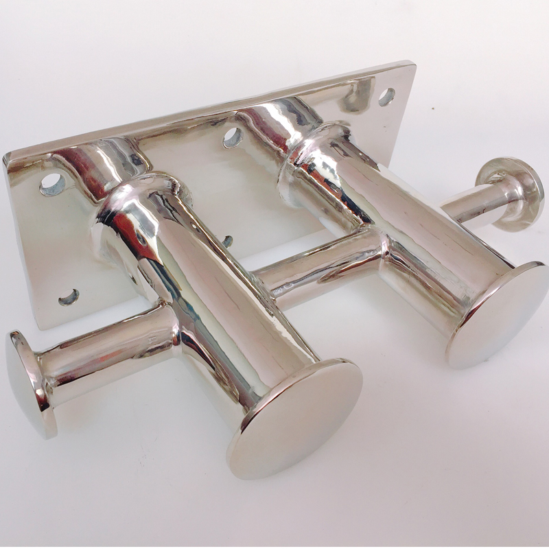 船用不锈钢缆桩31单十字缆绳桩游艇码头系船柱快艇羊角索栓