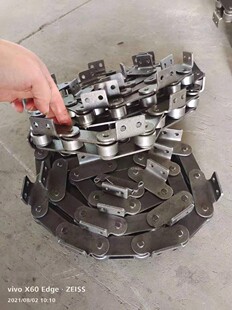 弯板链条非标链条传动链双侧弯板滚子链c2062c2082弯板单双孔链条