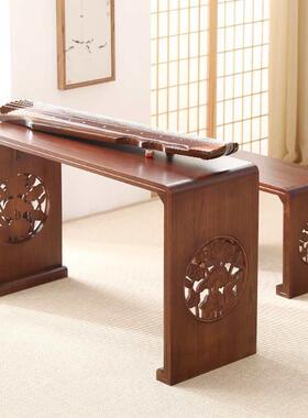 18322实木古琴桌凳共琴桌新中式书法桌子国桌学桌茶椅书画围棋桌