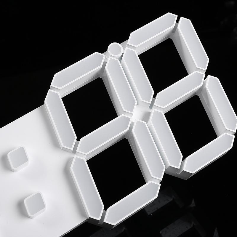 创新现代电简约挂钟LED立体数字AIV钟钟客厅子创挂意钟6608