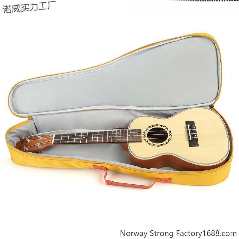 时尚个性尤克里里包加厚//寸小四弦吉他袋双肩背带小挂袋套