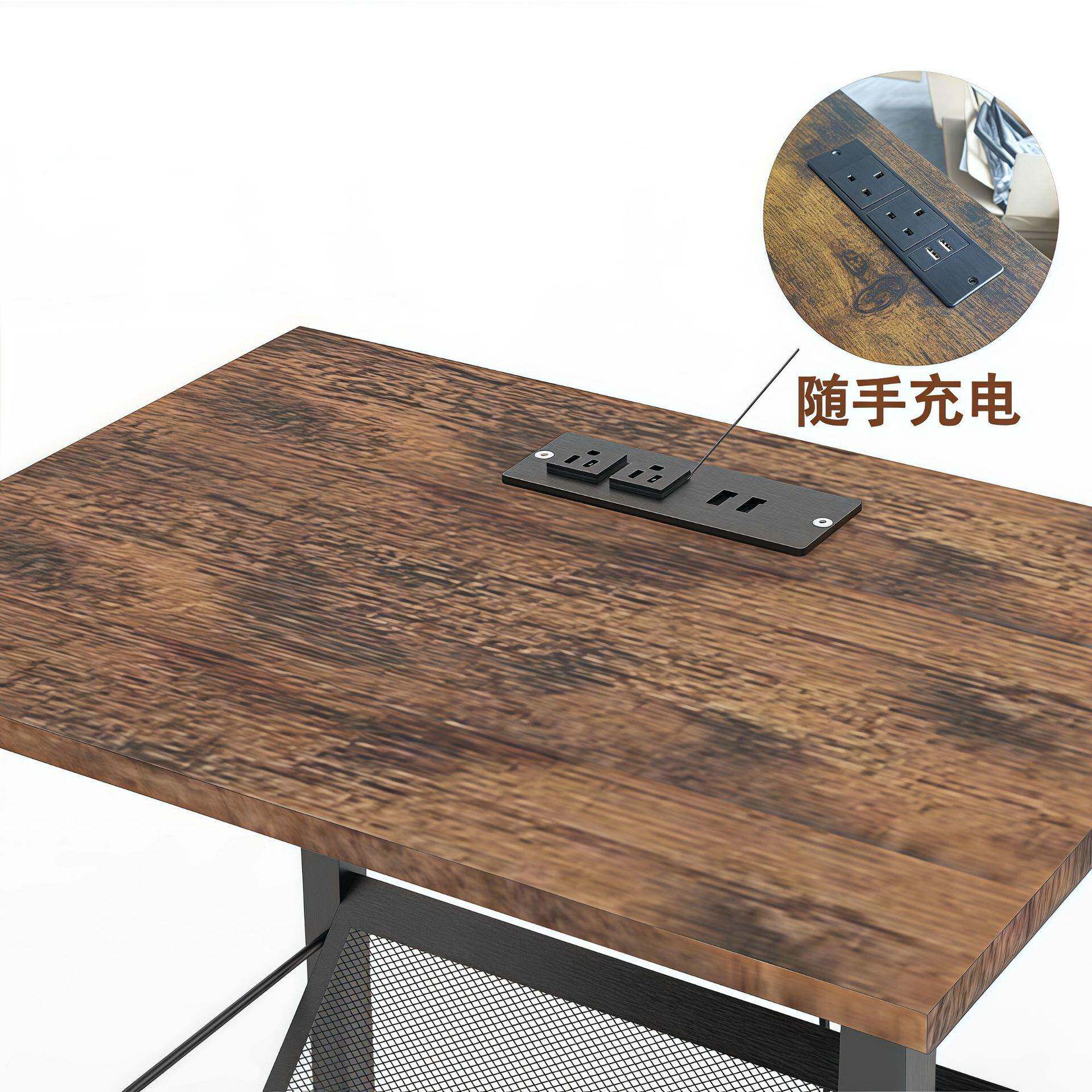 头柜DUS型卧室出床租房边用超窄简约铁小艺桌子沙发几转角柜实木