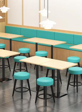 家凳子用餐桌凳新中式快餐店店53794早餐小吃凳子商圆用餐饮小圆