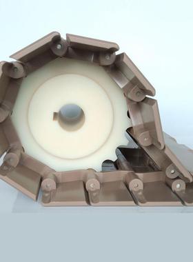 塑/料输链板821217双绞直行链pom平顶链板K750/1K000K1200送机传