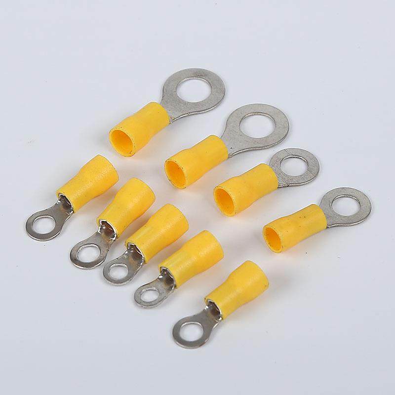 直供RV5.5-圆形4预绝缘4端头RV5.铜5-TTQ绝缘端子冷压端子接线鼻