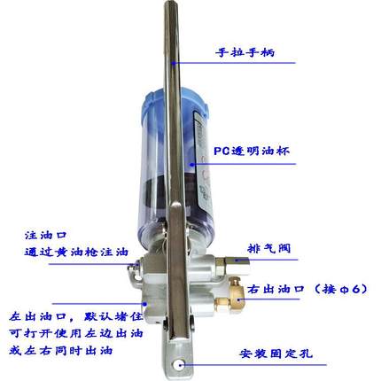 摇L泵SG-0508手动油泵冲床手MYJ油润滑泵黄油泵加油注器油脂浓油