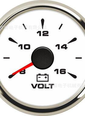 52mm指针电压表3车船改装通用8仪表1ECH-指针6V18-2V-多种背光灯