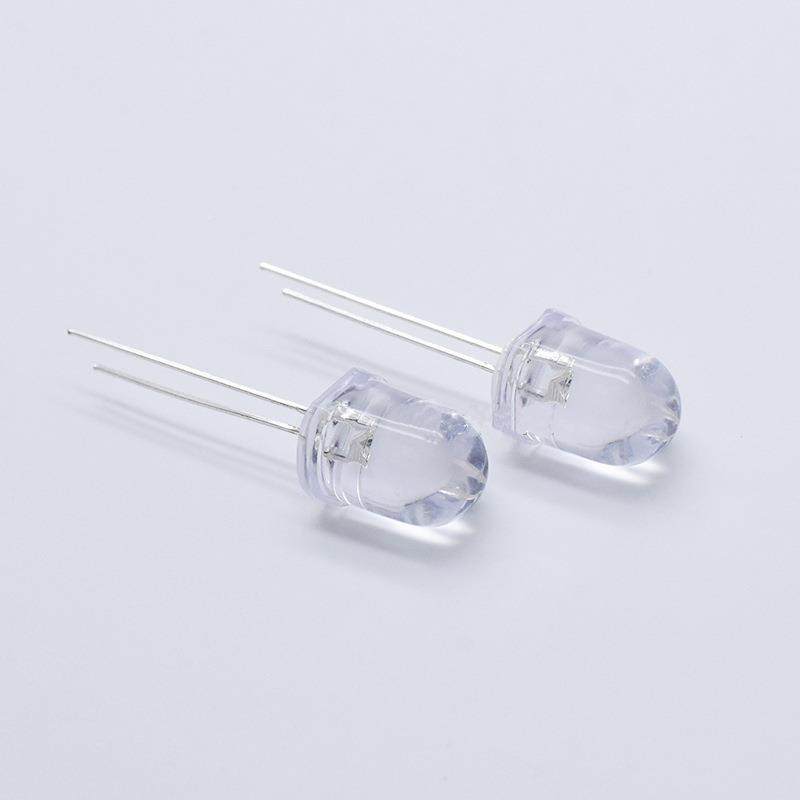 LD发l光二极管Fd10/10MM圆头透明七彩快闪慢闪RGASMB自闪E直插e灯