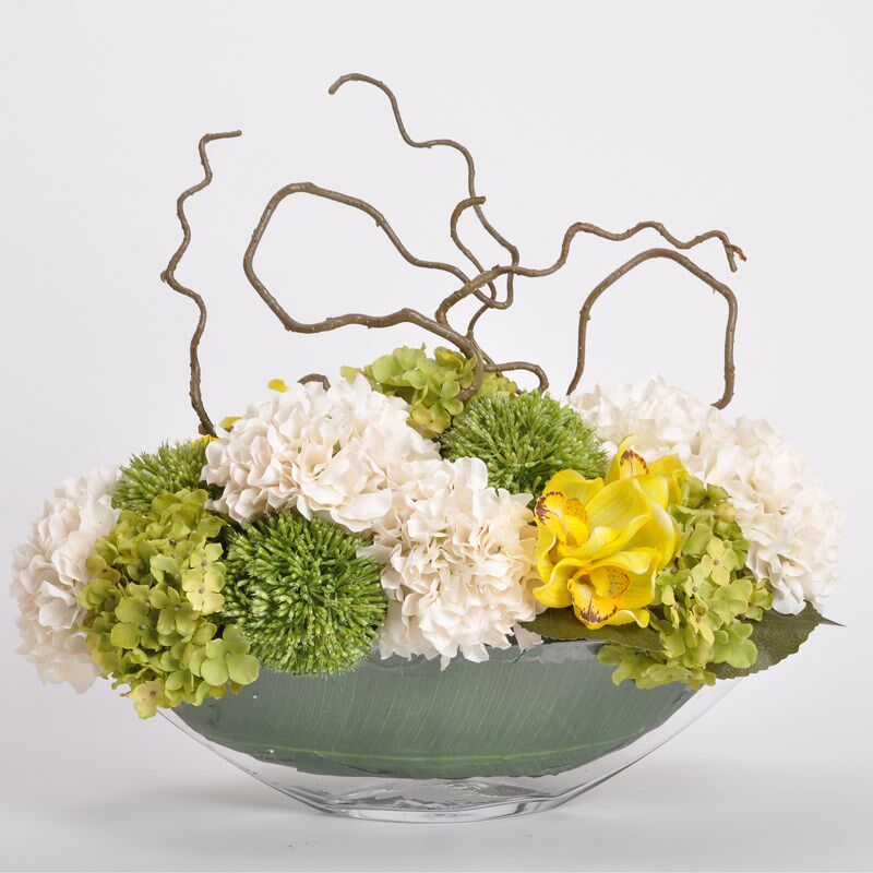 仿真花高档2020新款假花仿真花摆设客厅装饰船型样板房花艺套装