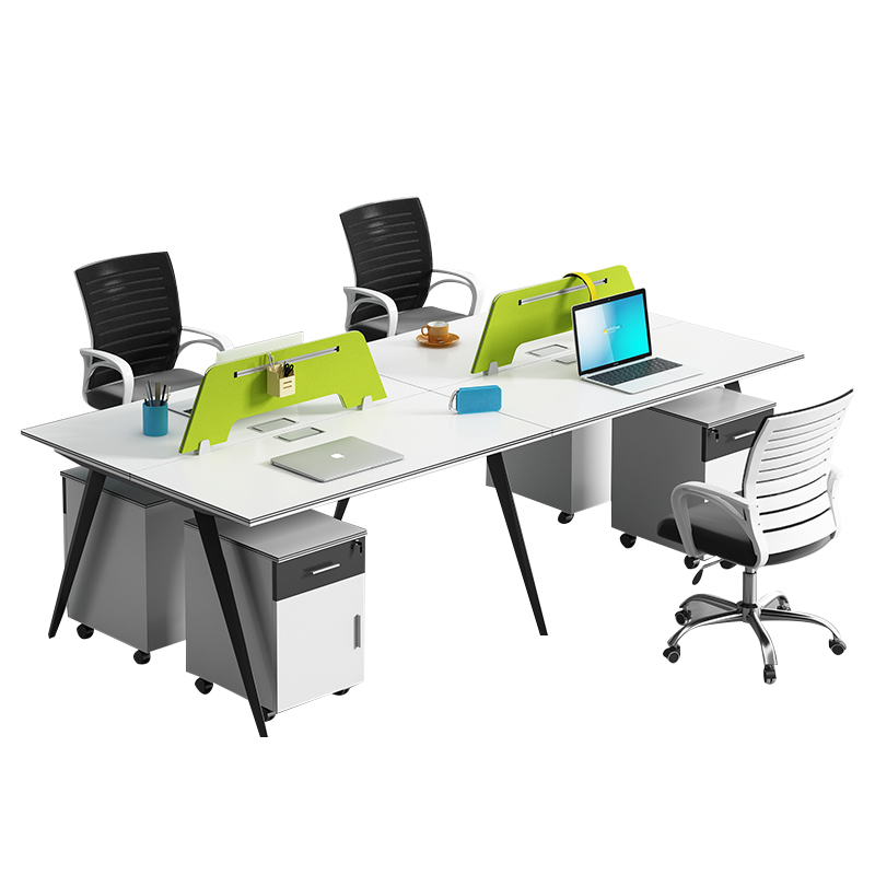 北京职员办公桌财务钢架屏风工位电脑桌子简约现代办公室家具