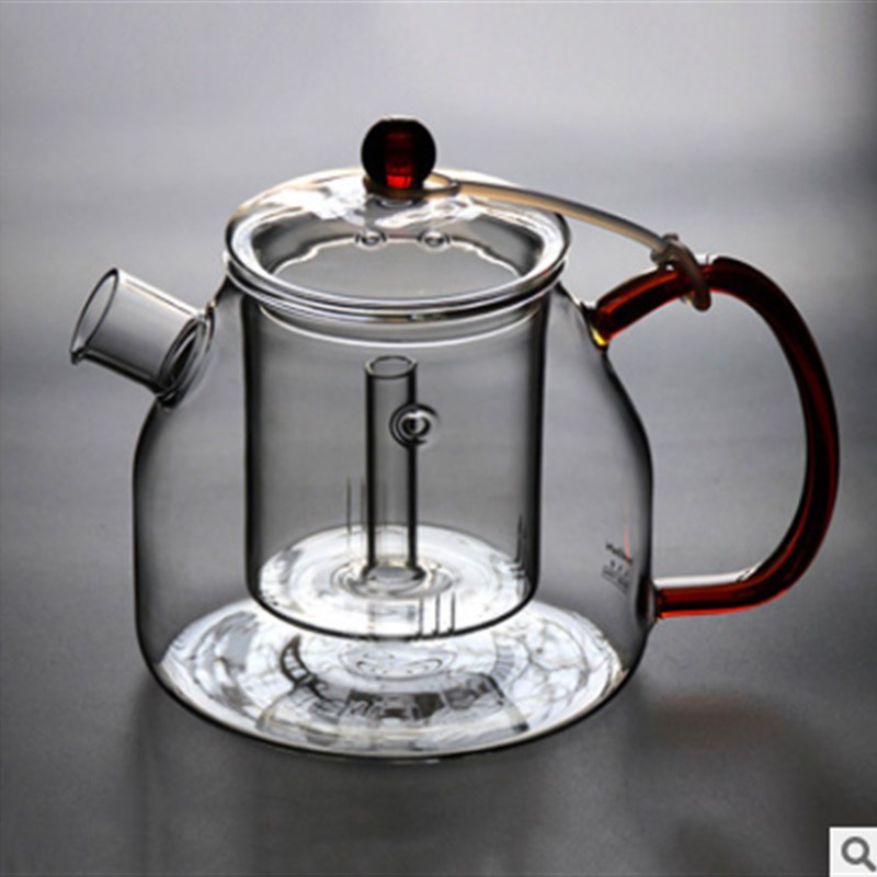 养生玻璃壶煮茶壶耐热功夫茶具蒸茶壶烧水茶壶内胆茶器泡茶蒸茶器