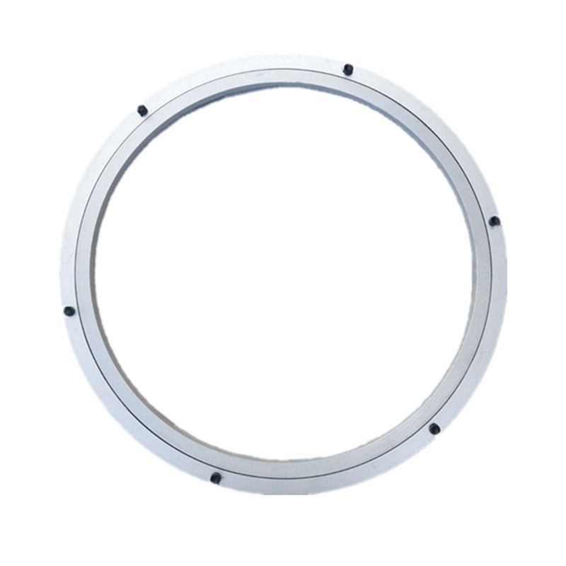 圆桌火锅转盘底座饭店家用桌面玻璃空心旋转轴餐桌铝合金轨道转盘