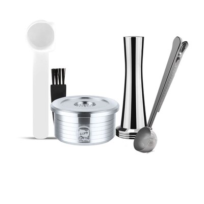 油脂小型咖啡机兼容DELTAQ岱塔珂不锈钢可重复使用胶囊咖啡过滤器