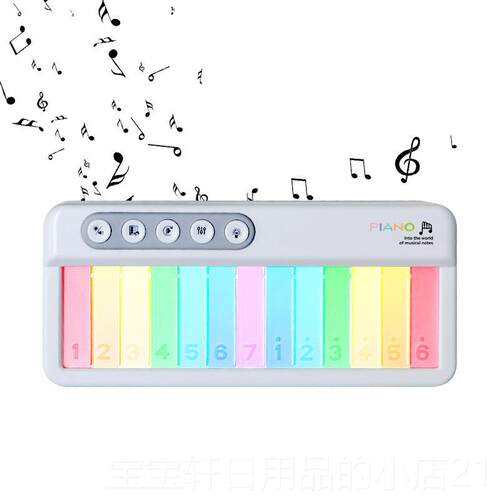 正品儿童彩虹灯光触控屏电幕迷你琴初学入门型小钢琴可弹子奏乐器