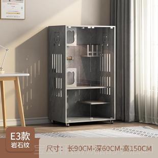 高档猫屋别笼墅用实木家猫柜防水猫舍猫房室内超大空间猫窝大型猫