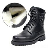 保暖加3绒棉皮鞋 高档513巡洋舰毛靴男皮毛一羊体棉鞋 季 真皮男冬士