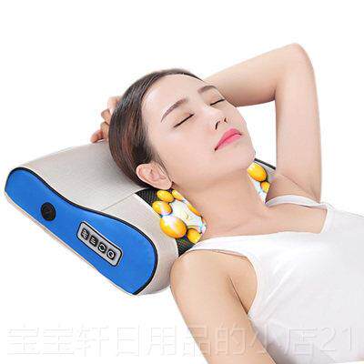 高档颈椎按摩器仪腰部身肩部揉颈部全动电家用多功能捏的枕头腰椎