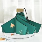 高档超轻迷你小便携太伞防紫外线巧防晒遮阳伞五口袋折伞两阳用晴