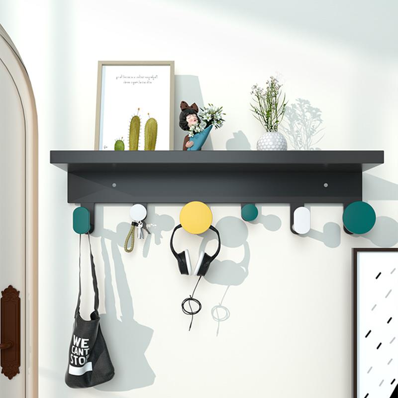 XBB谋生玄关挂钩衣进门置门架收纳壁挂墙上免物打孔入户钥匙服粘