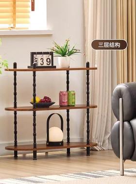 复古边几小推22445车移动小桌长方形客子可带轮出租屋卧室床边小