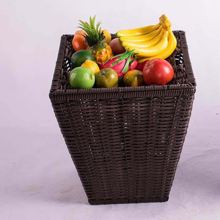 方形菜水果陈篮堆蔬头商超生鲜筐水果列堆头篮WWK超市水果堆头篮