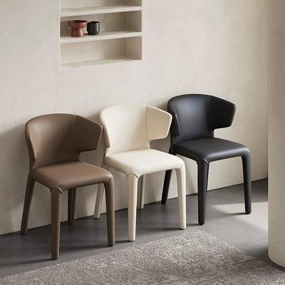 意高轻奢端餐椅家用简约现餐代休闲设计师厅CY8015靠背极简级皮式
