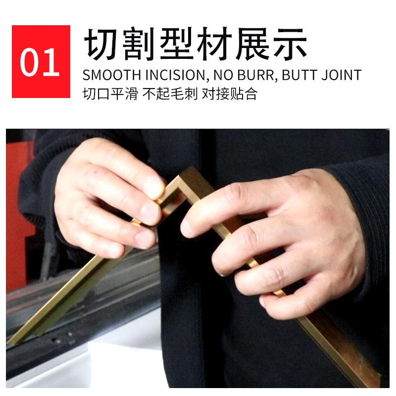 广告灯箱4画HL-096054度双头切角机高精度机相框切角木材铝材5度