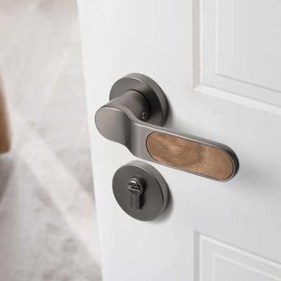 CQR黑桃木门胡室内卧室家用通用音型美式 房间门把手磁吸静锁锁