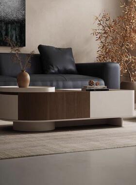 YDD11326几意茶式极简多厅功能可升降储茶几电视柜组合物复古客微