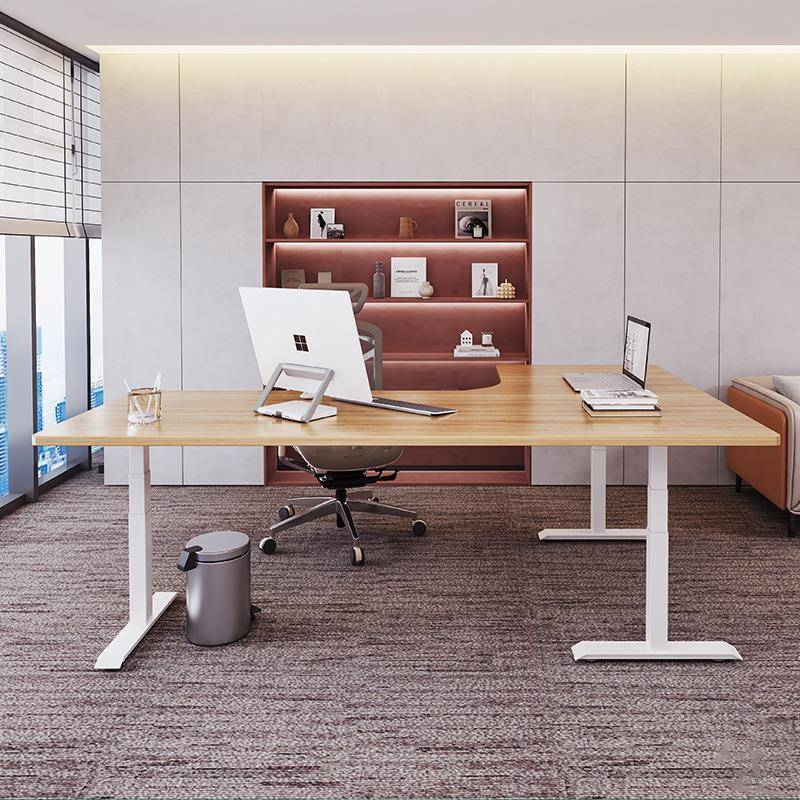 L型拐角升电降桌T转学角智能F4350动升降桌家用办公桌升习书桌双