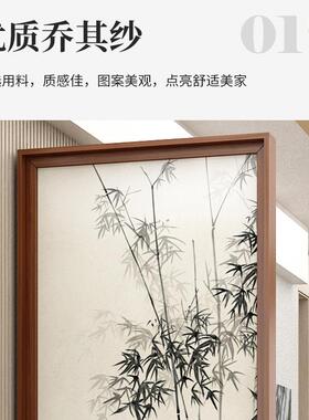 户新中式入屏风隔断客柜置约物架厅现代进门正对大门简OLS现代玄r