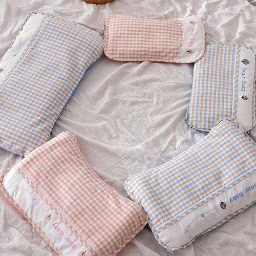 儿枕头婴儿枕芯0童-3-岁宝宝枕头麻材质枕头套苎四季WVK7可用可拆