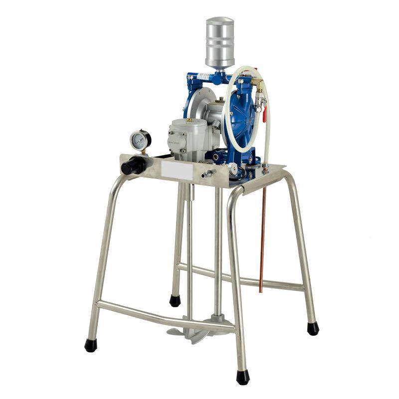 稳一型气动双膜泵浦大容量喷压TSP涂隔油漆泵涂料搅拌输送体机现