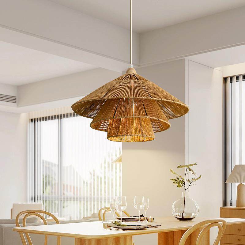 式餐厅日吊885灯护眼古创意客栈民宿餐围饮复饭店吧台氛灯麻绳藤,家装灯饰光源,智能吊灯,淘宝优惠券,粉丝福利购,淘宝优惠卷