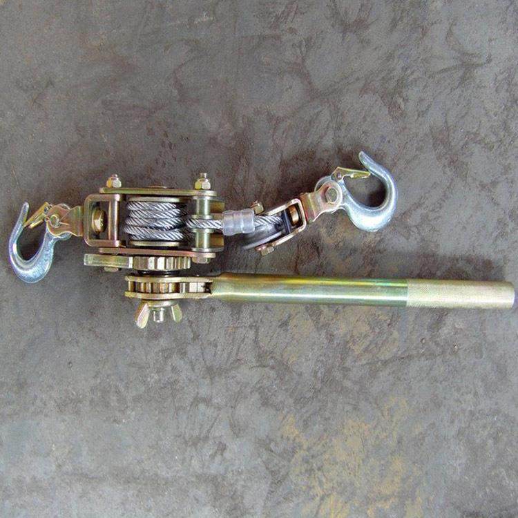 1T绝缘棘器轮收紧.架空线路敷5设拉紧器SJJACSB-2钢丝绳卡头收线