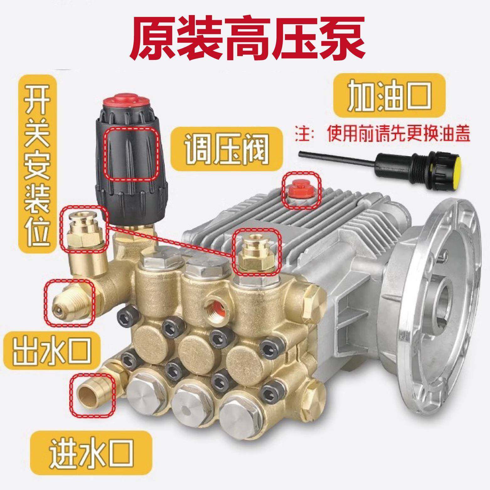 宙大乘研超高压清洗机GUNDZ-18M系列洗车机刷车泵高压泵牌锐泵冠