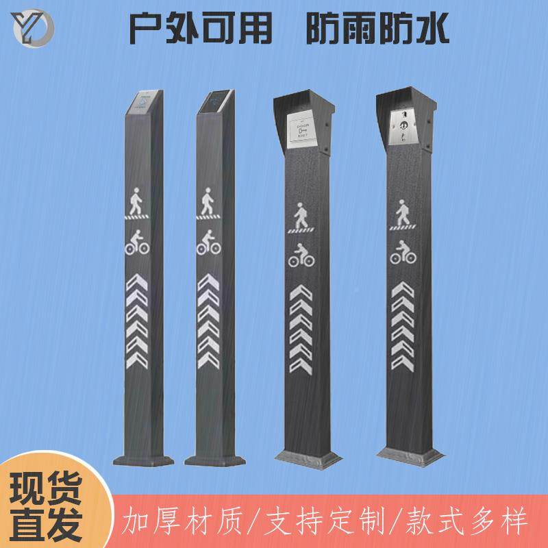 机读卡器立柱门禁加厚立开杆按钮关支户外门禁刷卡机SHT防架雨罩