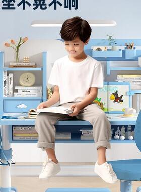 儿童学桌书桌小学生家GJS用写字桌套椅装学习习专桌子用可升降作