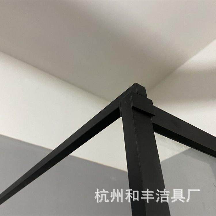 和玻丰淋浴屏风m钢m化璃5支撑杆支架隔断959铝合金QM-S20淋浴房