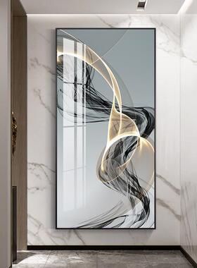 ORL现代简约入挂画抽象玄关装饰画走廊过道竖版静壁画谧户立极简